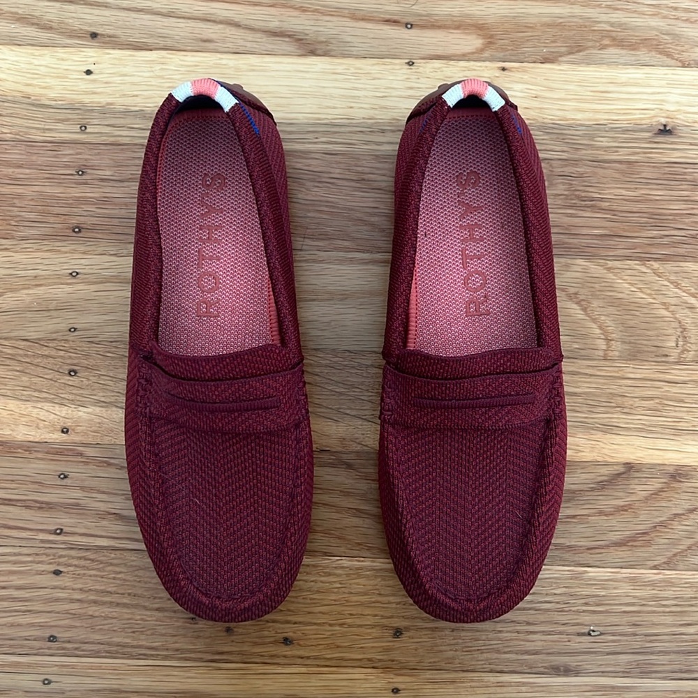 Rothy’s the driver loafer. Merlot Herringbone color US 6.5